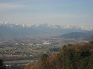 長野の温泉　松本浅間ホテル玉の湯（玉之湯）松本市「山と自然博物館」からの眺め