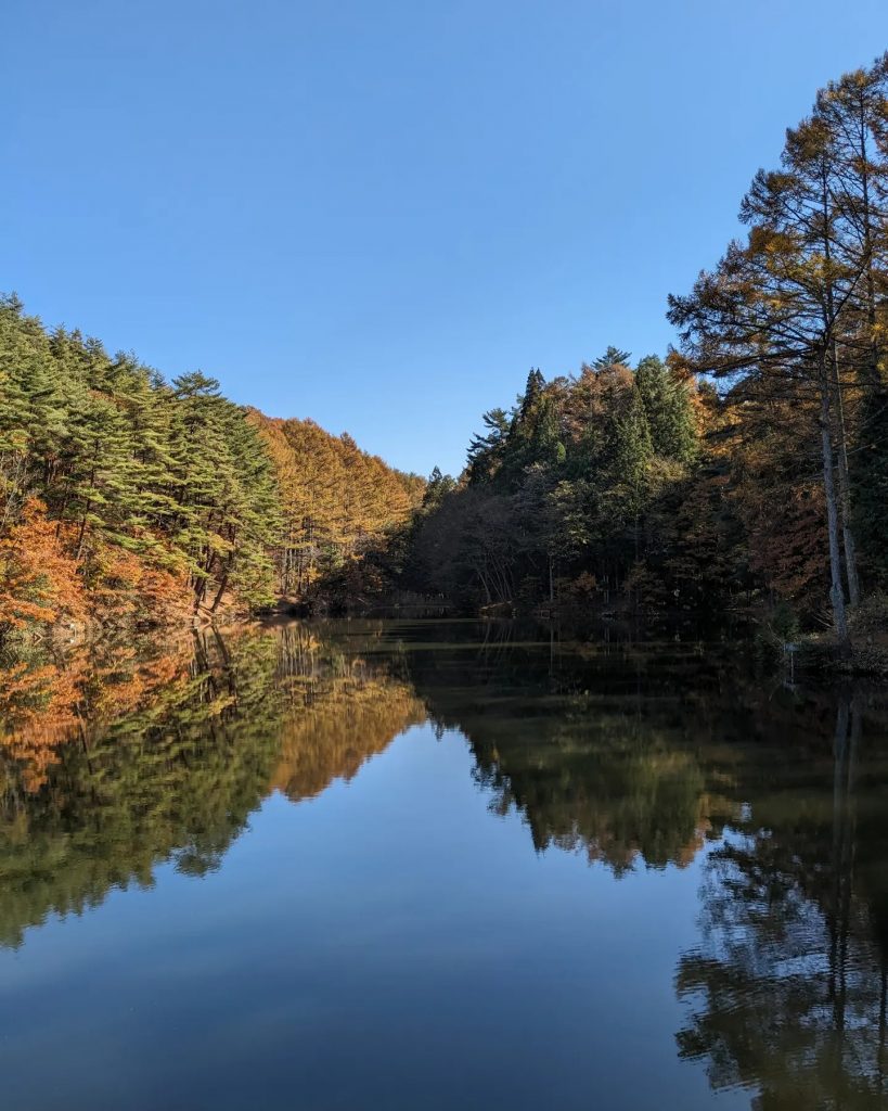 信州の山中にひっそりと存在する神秘なる池