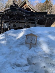 戸隠山雪中酒　これぞ本物のお神酒