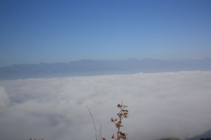 信州松本浅間温泉　ホテル玉の湯（玉之湯）  自然の風景　雲海のよく見られる季節